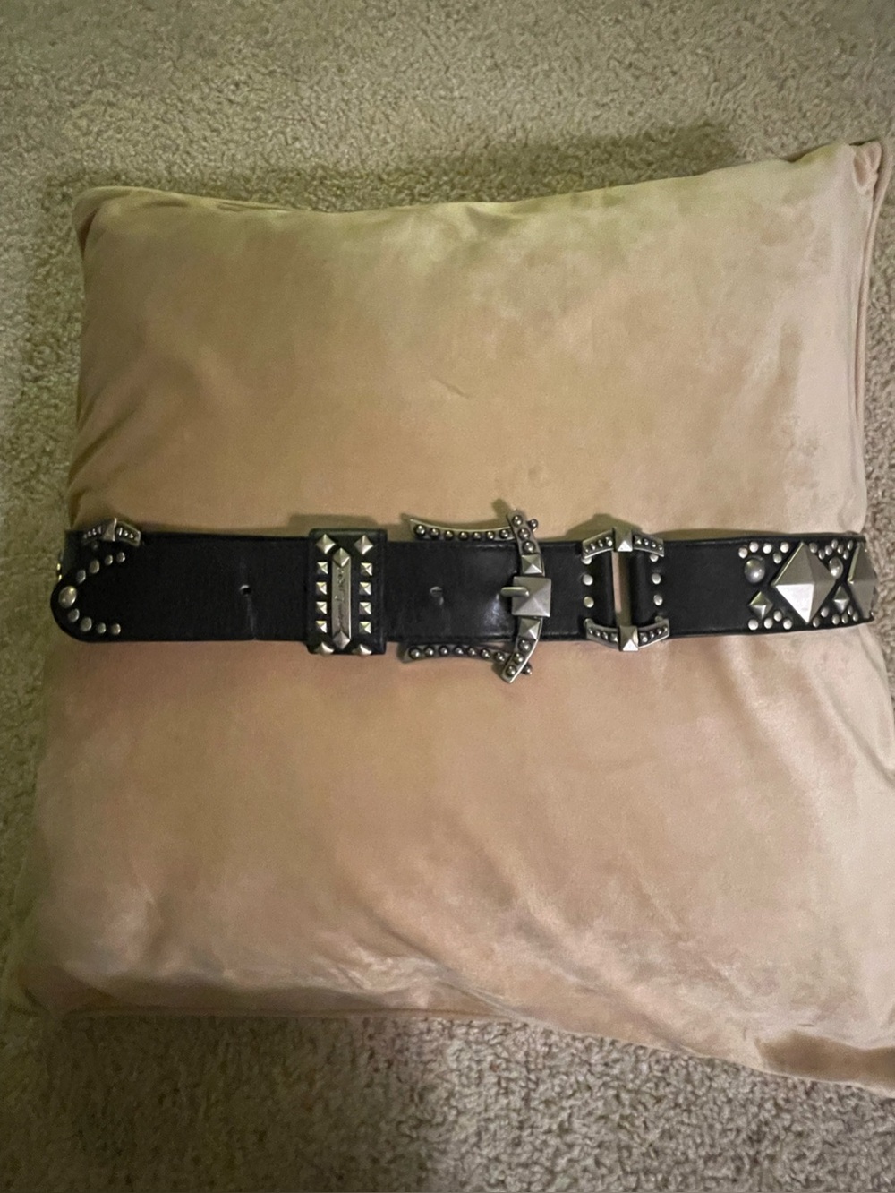 Betsey Johnson Black Leather Belt
